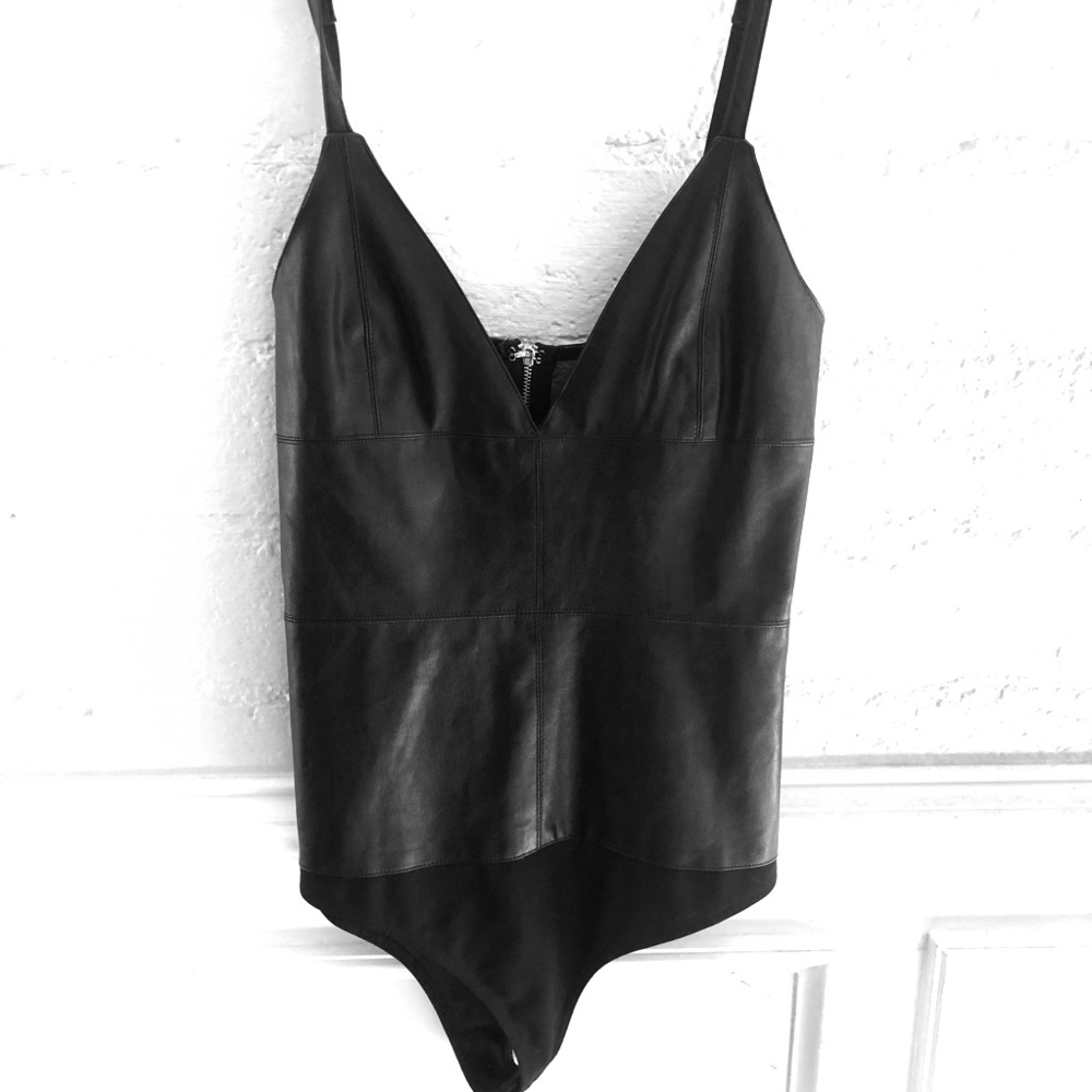 Leather bodysuit